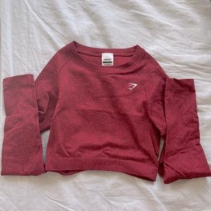 Gym Shark long sleeved crop top